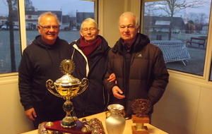 vainqueur seniors gillou ,1er féminines brigitte , et le 1er loisir